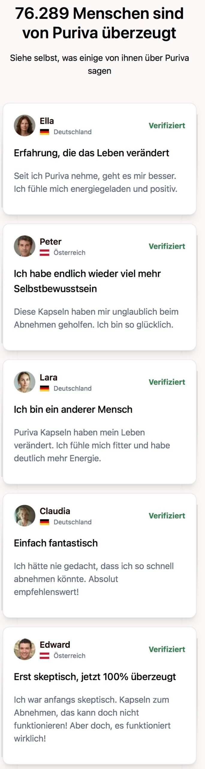 Puriva Natürliches Abnehm-Supplement – Fettverbrennung & Appetitkontrolle